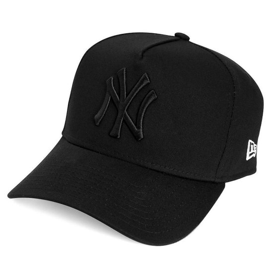 Boné New Era 9Forty New York Aba Curva Preto