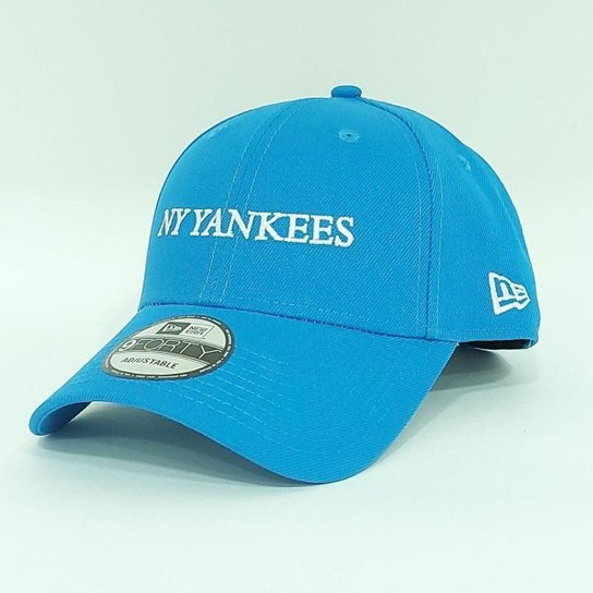 Boné New Era 9FORTY New York Yankees Aba Curva Classic Azul