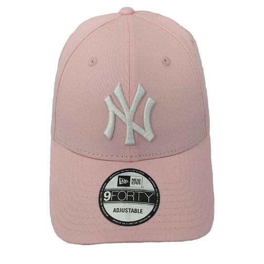 Boné New Era 9Forty SN On White New York Yankees Unissex - Rosa