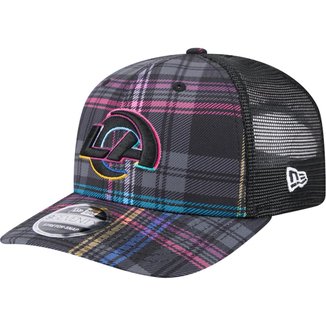Boné New Era 9Seventy Trucker Los Angeles Rams NFL Crucial Catch 2024 Masculino