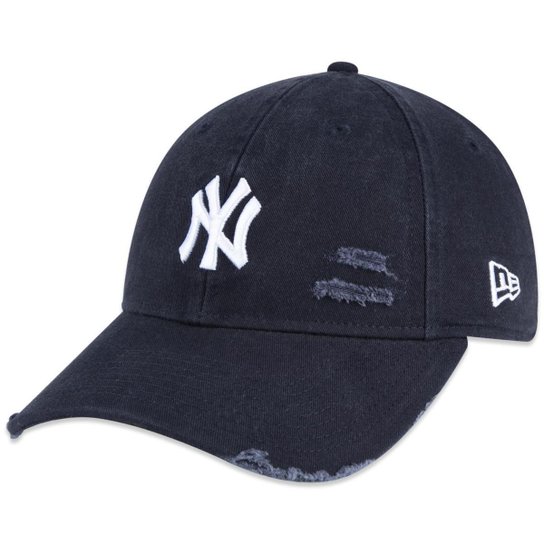 BONE NEW ERA FEMININO 9TWENTY MLB NEW YORK YANKEES DESTROYED