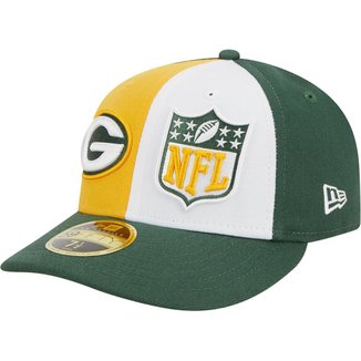 Boné New Era Low Profile Bay Packerssideli 59Fifty Fitted Aba Curva Fitted Masculino