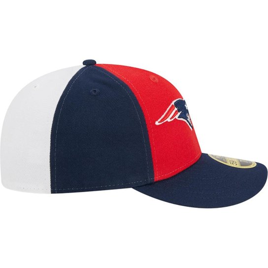 Boné New Era New Engl And Patriotssideli Aba Curva Fechado 59Fifty Fitted Low Profile 2023 Masculino