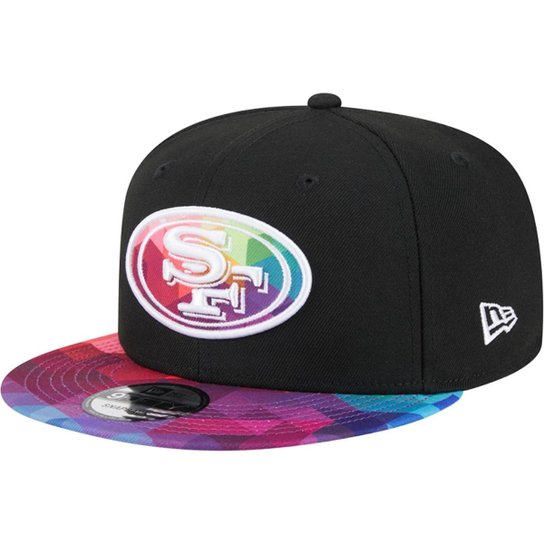 Boné New Era NFL San Francisco 49ers Aba Reta Fechado 9FIFTY Crucial Catch 2023
