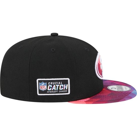 Boné New Era NFL San Francisco 49ers Aba Reta Fechado 9FIFTY Crucial Catch 2023