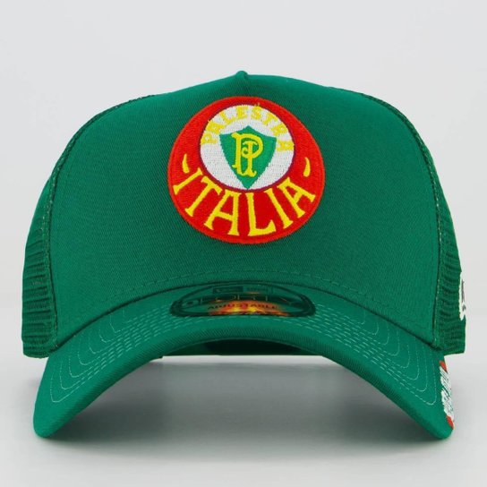 Boné New Era Palmeiras Palestra Italia Trucker 940 Verde