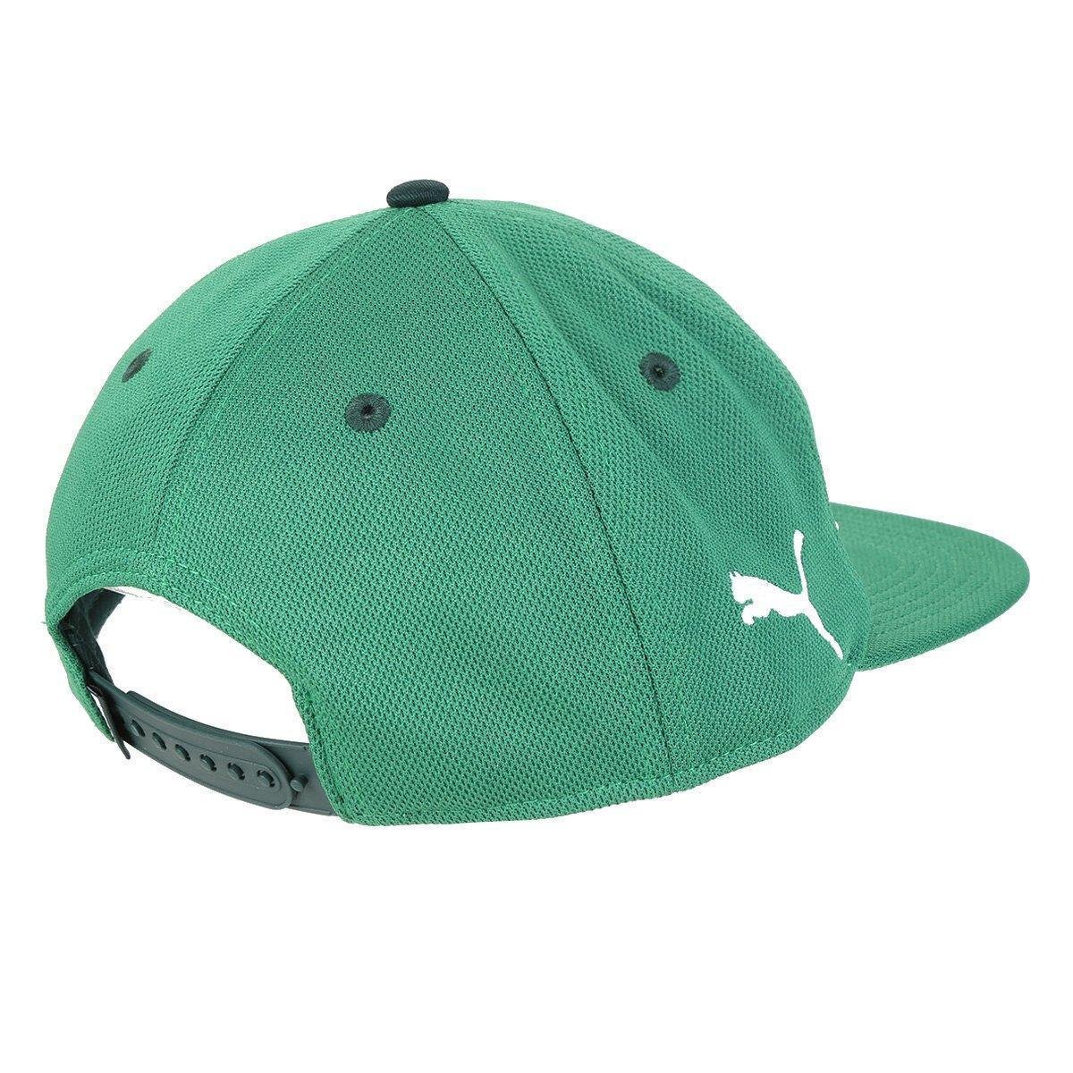 Boné Palmeiras Puma Graphic Snapback Aba Reta - Verde+Marrom | Allianz  Parque Shop