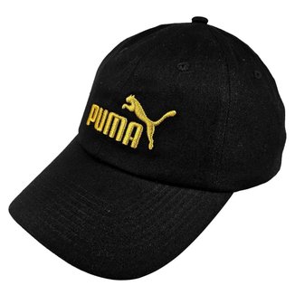 Bone Puma Essencial Logo Bordado Aba Curva Conforto Original