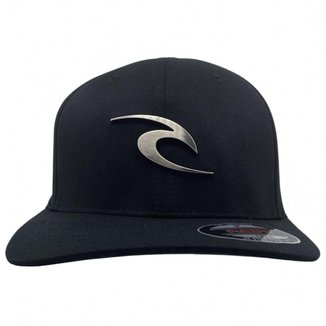 BONÉ RIP CURL WAVE ICON METAL LOGO FLEXF - BLACK - UNICO