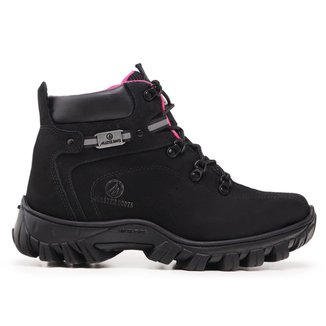 Bota Adventure Couro Feminina Palmilha Anatômica Trabalho