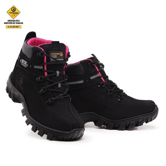 Bota Adventure Couro Feminina Palmilha Anatômica Trabalho