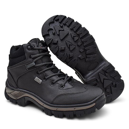 Bota Adventure Masculino Casual Trilhas Preto Wit Shoes