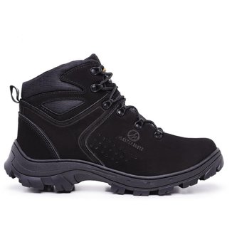 Bota Arizon Couro Masculina Bico de Pvc Palmilha Anatômica
