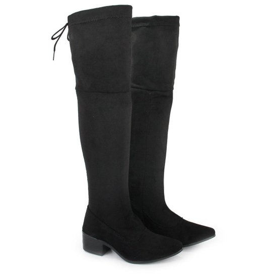 Bota Cano Alto Longo Over The Knee Meia Skinny Acima do Joelho