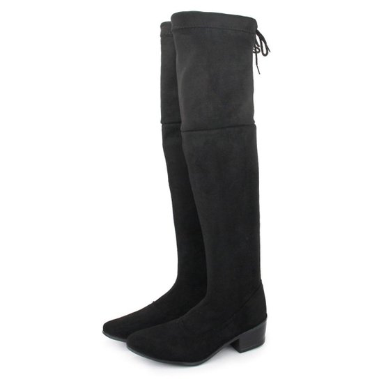 Bota Cano Alto Longo Over The Knee Meia Skinny Acima do Joelho