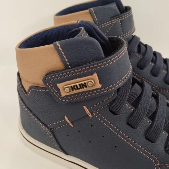 Bota Cano Médio Infantil Menino Klin Flyer Marinho 469.212