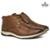 Bota Casual Ferracini 24h Fluence Couro Legítimo com Cadarço Palmilha Macia Confortável 5542-559 - Marrom