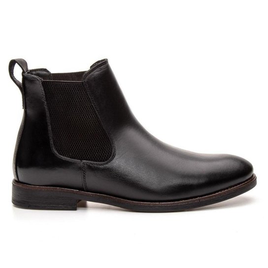Bota Chelsea Feminina Couro Botina Casual Conforto