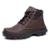 Bota Coturno Adventure Masculino De Segurança Couro EPI CA Gogowear Alta Qualidade Macio Confortáv - Café