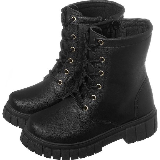 Bota Coturno Cano Curto Tratorado Infantil Kidstep