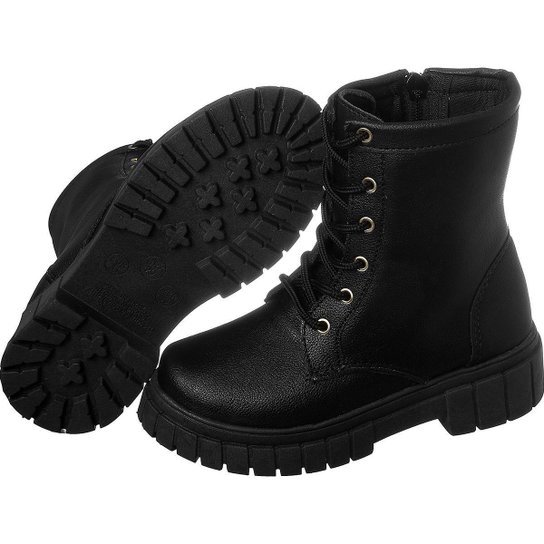 Bota Coturno Cano Curto Tratorado Infantil Kidstep