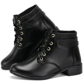 Bota Coturno Casual Botinha Inverno Feminino