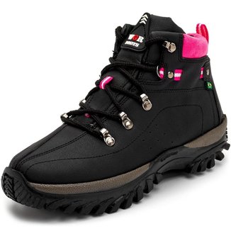 Bota Coturno Feminino Cano Curto Segurança Trilha Conforto - Preto - 40