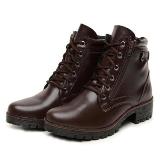 Bota Coturno Feminino Casual Solado Tratorado Moderno