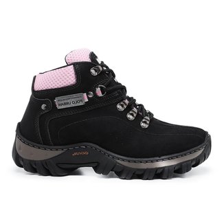 Bota Coturno Feminino Couro Legitimo Adventure Bota Feminina Trilhas Ar Livre Aventura