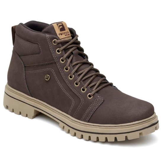 Bota Coturno Masculino Casual Solado Tratorado Macio e Confortável