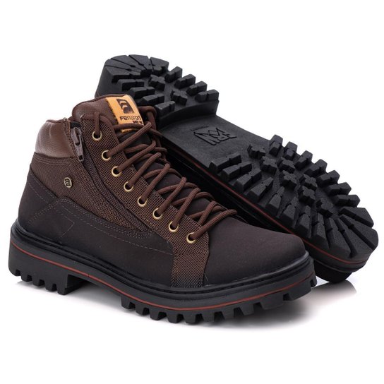 Bota Coturno Masculino Casual Solado Tratorado Macio e Confortável