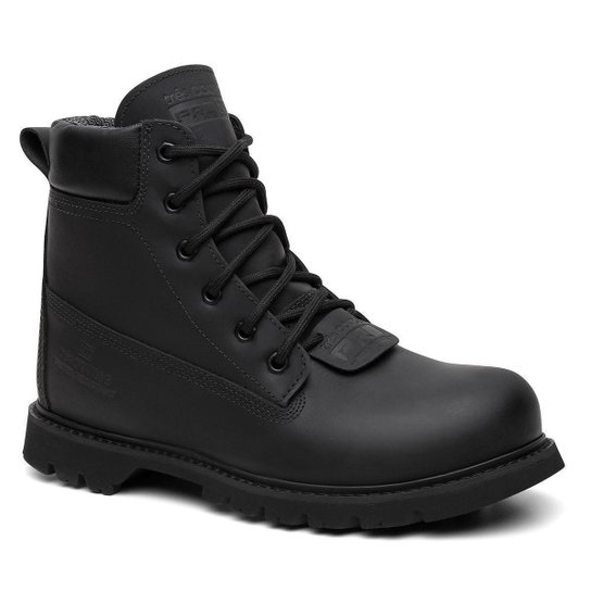 Bota Coturno Masculino em Couro Legítimo Resistente à Água