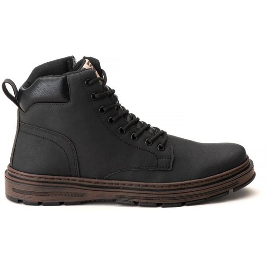 Bota Coturno Masculino Ferraroni Tratorado Confortável e Resistente Com Ziper