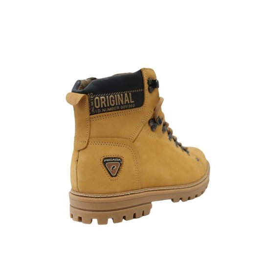 Bota Coturno Masculino Mostarda Nobuck Pegada 181505