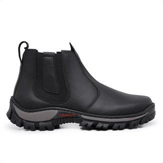 Bota Coturno Masculino Solado Tratorado Trilha Moto Adventure Tamanho:37;Cor: