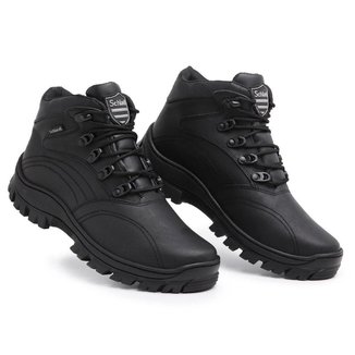 Bota Coturno Militar 970 Schiareli Em Couro
