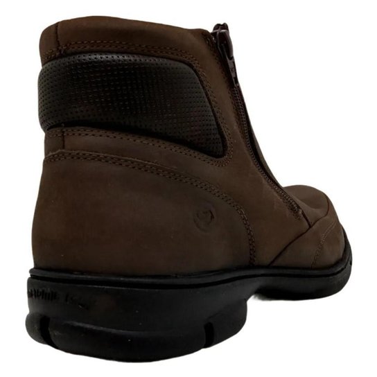 Bota Coturno Social Masculina Anatomic Gel T Moro Macio Com Elástico 7887