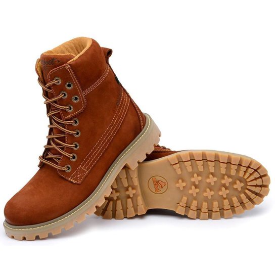 Bota Couro Cano Curto Macboot Papoula 08 Feminina