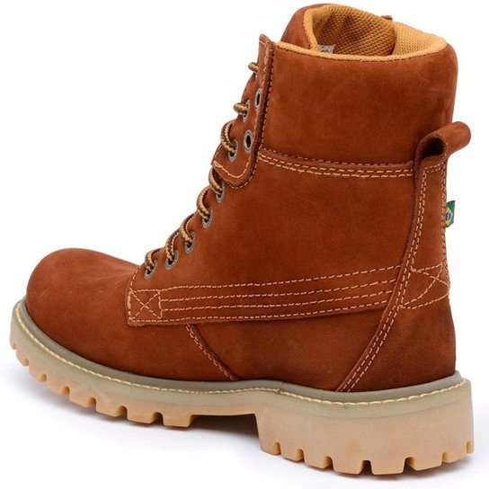 Bota Couro Cano Curto Macboot Papoula 08 Feminina