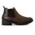 Bota de Couro Democrata Masculina Garage Dust Cano Curto 626103 - Marrom