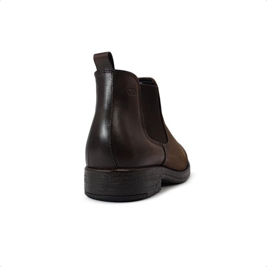 Bota de Couro Democrata Masculina Garage Dust Cano Curto 626103