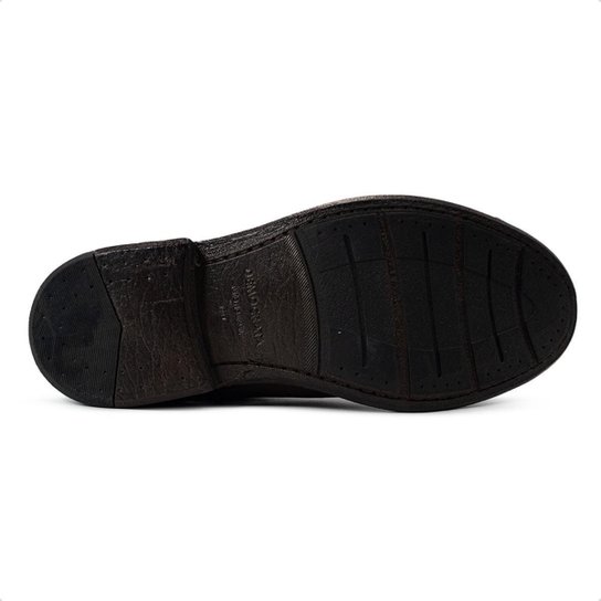 Bota de Couro Democrata Masculina Garage Dust Cano Curto 626103