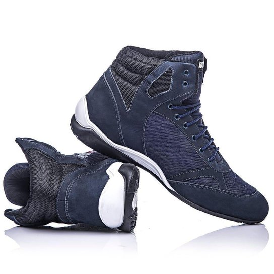 Bota De Treino Feminina Rock Fit Press Couro Cano Alto