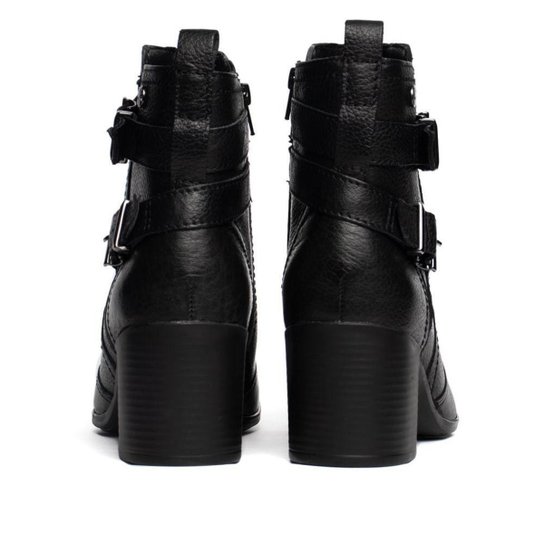 Bota Feminina Bottero de Couro Cano Curto Preto