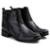 Bota Feminina Dahazzi Couro Legitimo Leve Conforto Moderna Cano Curto F252 - Preto