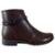 Bota Feminina Dakota Cano Curto Salto Baixo Com Ziper - Cafe