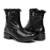 Bota Feminina Para Neve Em Couro Forrada Com La E Impermeavel - Oslo Siena Preta - Preto
