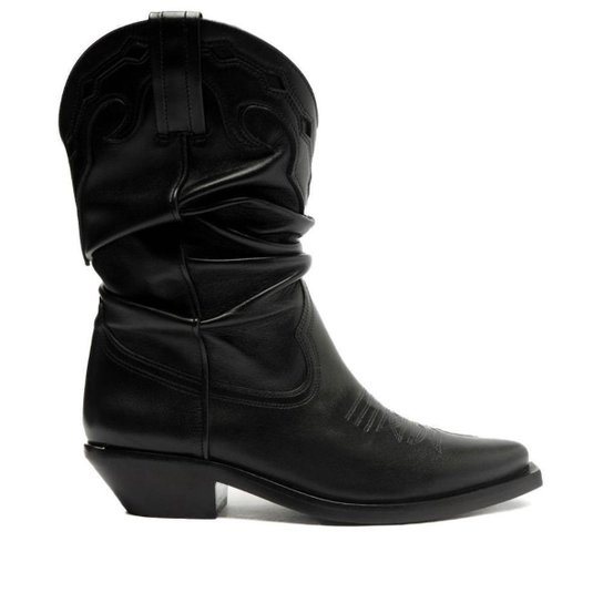 Bota Feminina Schutz Western Black