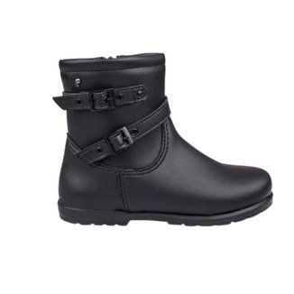 Bota Infantil Pampili Menina Nude Preta Conforto e Estilo
