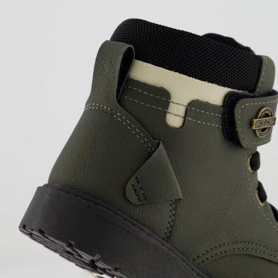 Bota Klin Rock Mini Verde e Preto